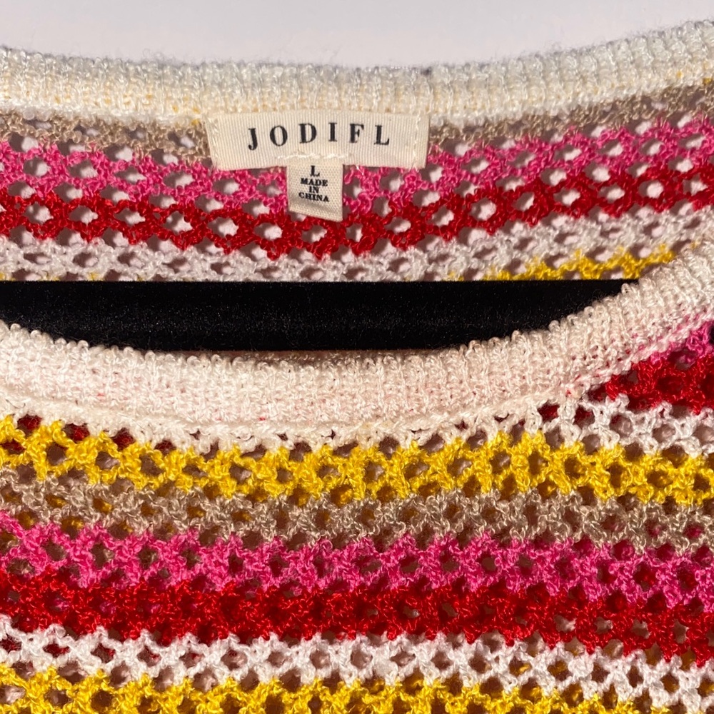 Crochet striped sweater - Picture 2 of 2